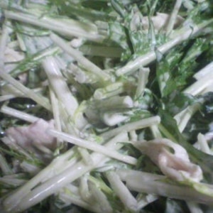水菜の芥子マヨネーズ和え
